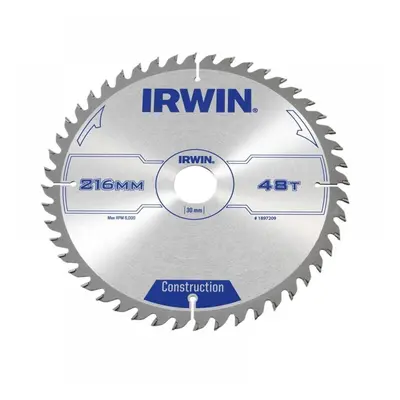 Irwin® 1897209 General Purpose Table & Mitre Saw Blade 216 X 30Mm X 48T Atb