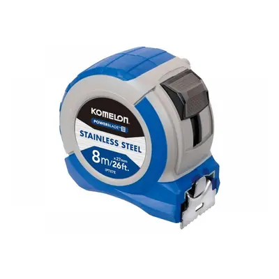 Komelon IPT87E Stainless Steel Powerblade™ Pocket Tape 8M/26Ft (Width 27Mm)