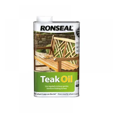 Ronseal 35821 Garden Furniture Teak Oil Can 1 Litre