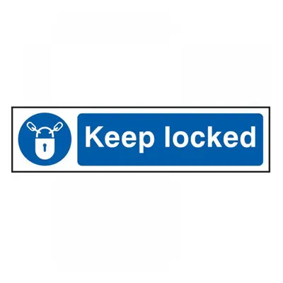 Scan 5011 Keep Locked - Pvc Sign 200 X 50Mm