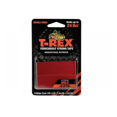 Shurtape 286252 T-Rex® Extreme Hold Mounting Strips 2.54 X 7.62Cm (Pack 8)