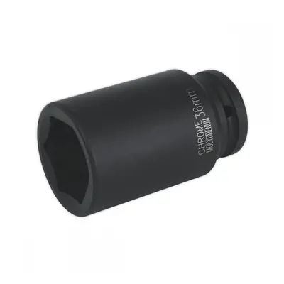 Sealey IS3436D Impact Socket 36Mm Deep 3/4inSq Drive