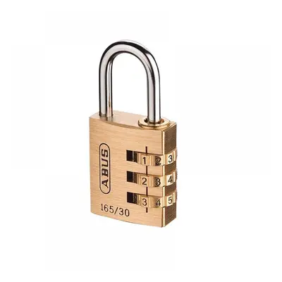 Abus Mechanical 32162 165/30 30Mm Solid Brass Body Combination Padlock (3-Digit) Carded