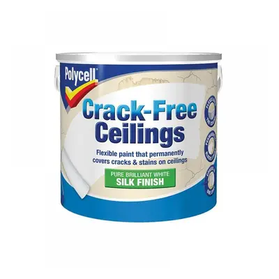 Polycell 5092994 Crack-Free Ceilings Smooth Silk 2.5 Litre