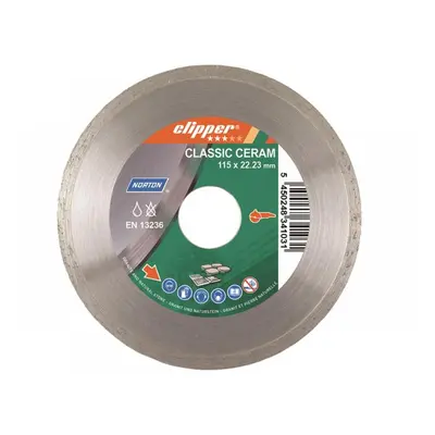 Norton Clipper 70184626825 Classic Ceramic Diamond Blade 115 X 22.23Mm