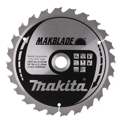 Makita B-32708 B-32708 Makblade Mitre Saw Blade 190 X 20Mm X 24T