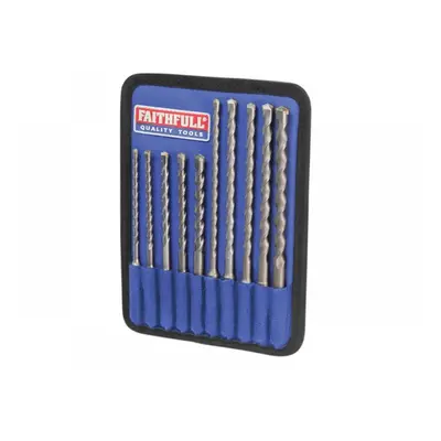 Faithfull Sds Plus Drill Bit Set 10 Piece