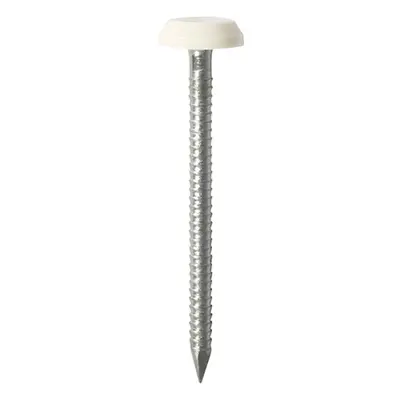 Timco PN40W Polymer Headed Nails - A4 Stainless Steel - White 40Mm Box 100