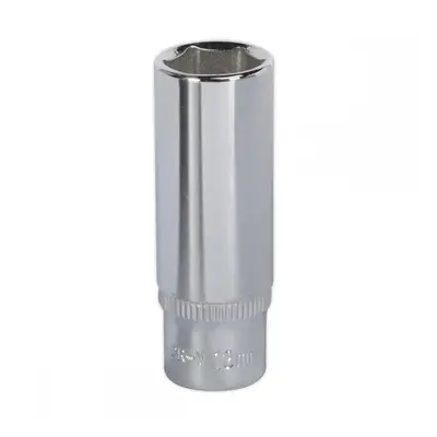 Sealey SP1413D Walldrive® Socket 13Mm Deep 1/4inSq Drive Fully Polished