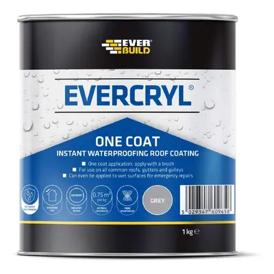 Everbuild Evercryl One Coat Grey 1Kg