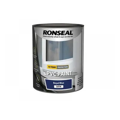 Ronseal 39390 Upvc Paint Royal Blue Satin 750Ml