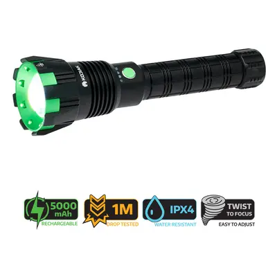 Litezall Kodiak 25478 Kolossus Rechargeable Tactical Torch With Power Bank 15 000 Lumens