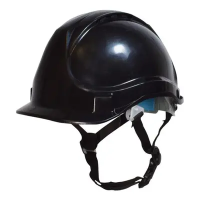 Scan YS-4C Short Peak Safety Helmet Black