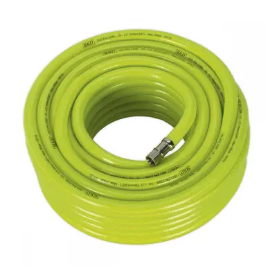 Sealey AHFC2038 Air Hose High-Visibility 20M X Ø10Mm With 1/4inBsp Unions