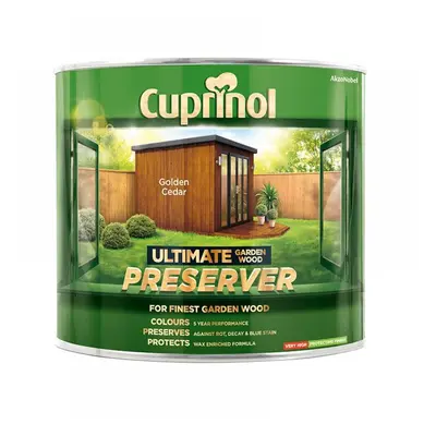 Cuprinol 5206069 Ultimate Garden Wood Preserver Golden Cedar 1 Litre