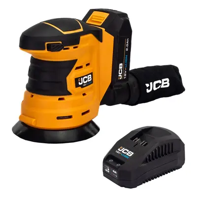 JCB 18V Orbital Sander 2Ah Battery And Charger-1 | 21-18Os-2X