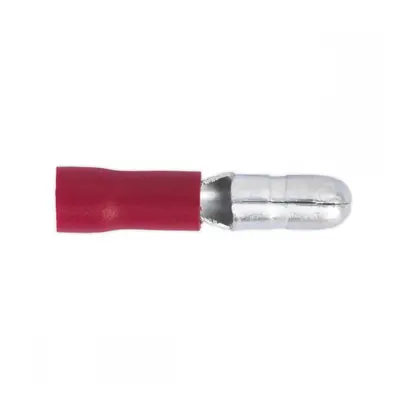 Sealey RT11 Bullet Terminal Ø4Mm Male Red Pack Of 100