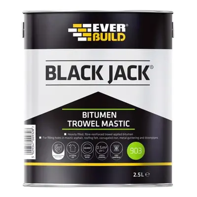 Everbuild Sika 486989 Black Jack® 903 Bitumen Trowel Mastic 2.5 Litre