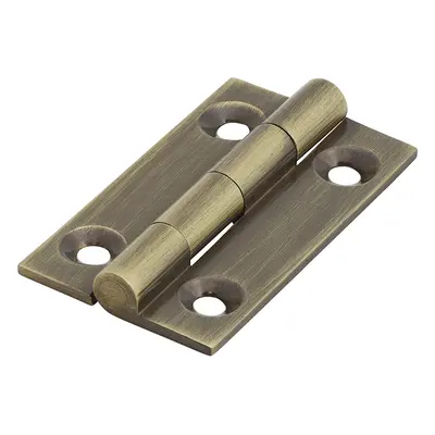 Timco 234471 Solid Drawn Hinge - Solid Brass - Antique Brass 38 X 22