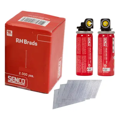 Senco RH17EGA-FC 16-Gauge G&N Pack Angled Brad Stainless Steel 38Mm Box 2000