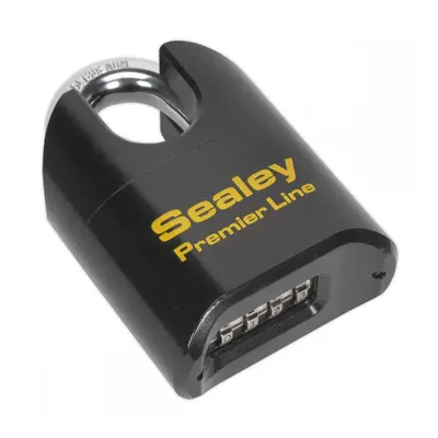 Sealey PL603S Steel Body Combination Padlock Shrouded Shackle 62Mm