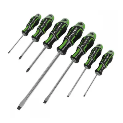 Sealey AK4325HV Screwdriver Set 7Pc Gripmax® - Hi-Vis Green