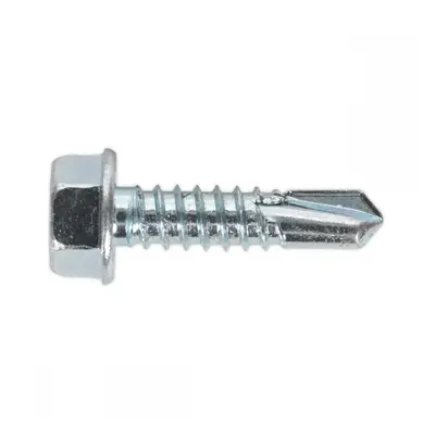 Sealey SDHX6325 Self-Drilling Screw 6.3 X 25Mm Hex Head Zinc Pack Of 100