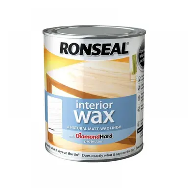 Ronseal 36885 Interior Wax White Ash 750Ml