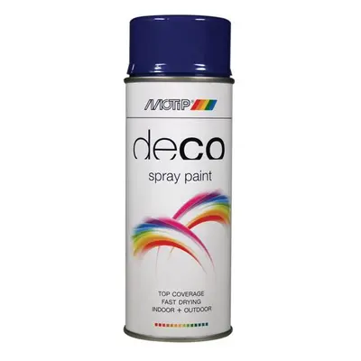 Motip® 01684 Deco Spray Paint High Gloss Ral 5002 Ultramarine Blue 400Ml