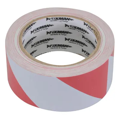 Fixman 188781 Hazard Tape 50Mm X 33M Red/White Each 1