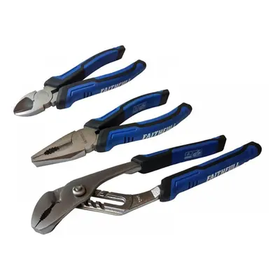 Faithfull Soft Grip Pliers Set 3 Piece