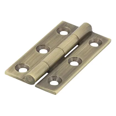 Timco 234582 Solid Drawn Hinge - Solid Brass - Antique Brass 50 X 28