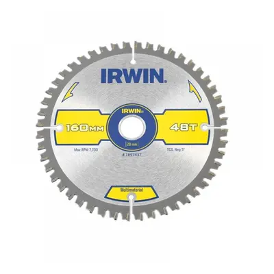 Irwin® 1897437 Multi Material Circular Saw Blade 160 X 20Mm X 48T Tcg