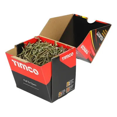 Timco 40040VYIND Velocity Premium Multi-Use Screws - Pz - Double Countersunk - Yellow 4.0 X 40 B