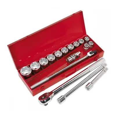 Sealey AK2597 Socket Set 17Pc 3/4inSq Drive Walldrive® Metric