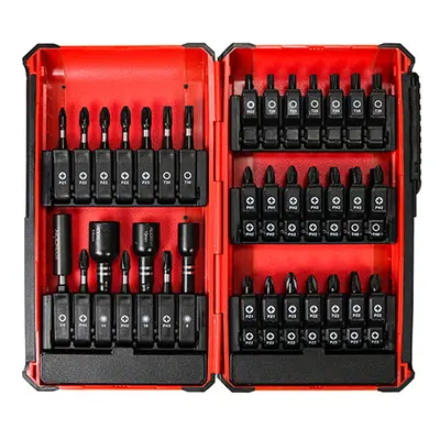 Timco 228258 Impact Driver Bit Set - Case 49Pc Blister Pack 49