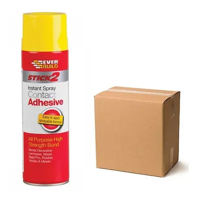 Everbuild Contact Spray Adhesive Box Of 12 Conspray5