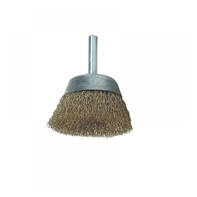 Lessmann 430.126.07 Diy Cup Brush With Shank 50Mm 0.25 Brass Wire