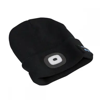 Sealey LED185W Beanie Hat 1W Smd Led Usb Rechargeable With Wireless Headphones