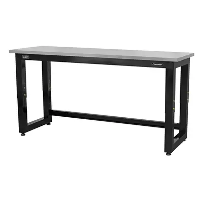 Sealey APMS23 Steel Adjustable Workbench With Stainless Steel Worktop 1830Mm - Heavy-Duty