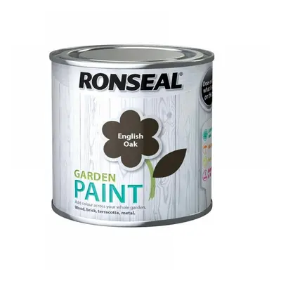 Ronseal 37381 Garden Paint English Oak 250Ml