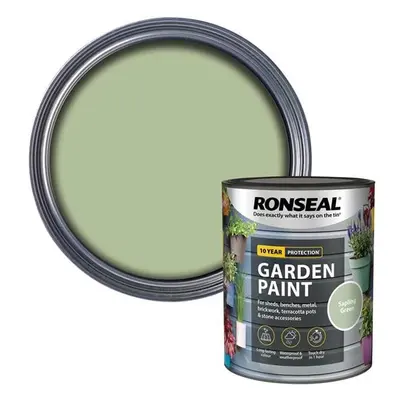 Ronseal 37394 Garden Paint Sapling Green 750Ml