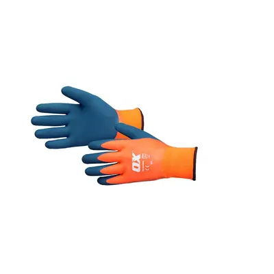 Ox Tools OX-S483909 Ox Waterproof Thermal Latex Glove Size 9 / Large EA