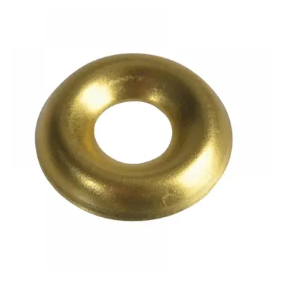 Forgefix 200SCW6B Screw Cup Washers Solid Brass Polished No.6 Bag 200