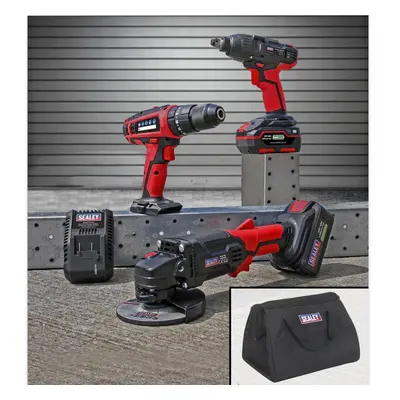 Sealey CP20VCOMBO1 3 X Tool Cordless Combo Kit 20V Sv20 Series