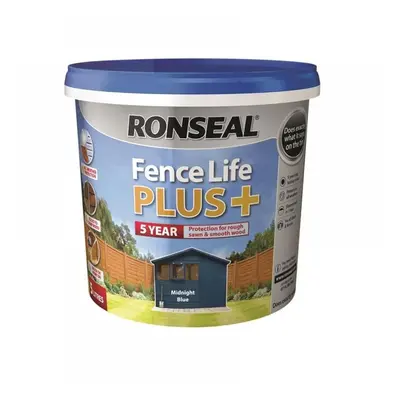 Ronseal 38640 Fence Life Plus+ Midnight Blue 5 Litre