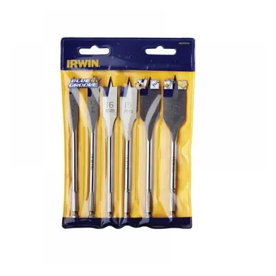 Irwin® 10502826 Blue Groove 4X Flat Bit Set 6 Piece