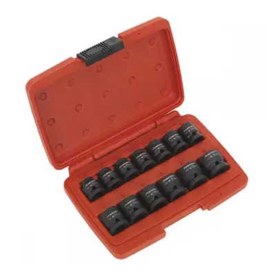 Sealey AK5613LP Impact Socket Set 13Pc 1/2inSq Drive Low Profile Metric