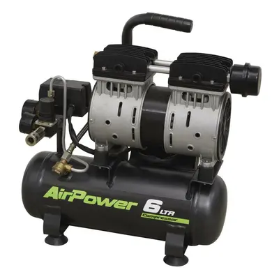 Sealey SAC0607S Low Noise Air Compressor 6L Direct Drive 0.7Hp