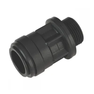 Sealey CAS22SA Straight Adaptor 22Mm 3/4inBsp Pack Of 2 (John Guest Speedfit® - Pm012216E)